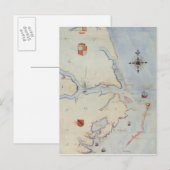 Karte von Raleighs Virginia (Vorne/Hinten)
