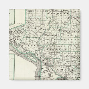 Karte von Randolph Landkreis, Red Bud und Chester Magnet