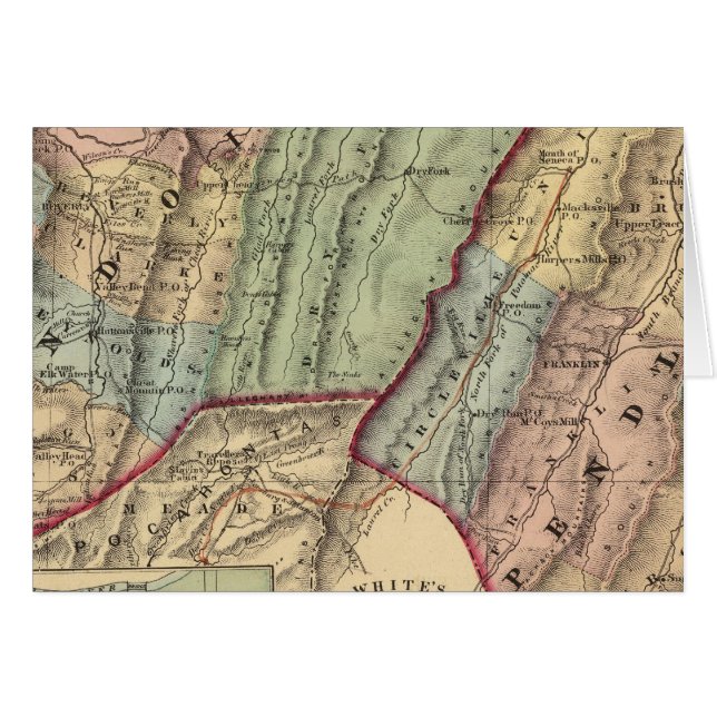 Karte von Randolph, Pendleton-Landkreis (Vorderseite (Horizontal))
