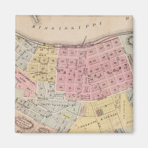 Karte von Red Wing, Goodhue Landkreis, Minnesota Magnet