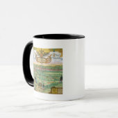 Karte von Regensburg, von 'Civitates Orbis Tasse (Vorderseite Links)