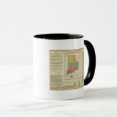 Karte von Rhode Island Tasse (VorderseiteRechts)