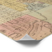 Karte von Rochester, Minnesota Poster (Ecke)