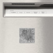 Karte von Rom, 1579 Magnet (In Situ (Geschirrspüler))
