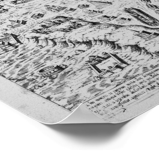 Karte von Rom, 1579 Poster (Ecke)