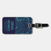 Karte von Rom Gepäckanhänger (Vorderseite horizontal)