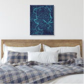 Karte von Rom Leinwanddruck (Insitu (Schlafzimmer))