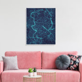 Karte von Rom Leinwanddruck (Insitu (Wohnzimmer))