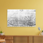 Karte von Rom Leinwanddruck (Insitu (Wohnzimmer))