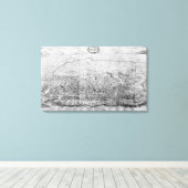 Karte von Rom Leinwanddruck (Insitu (Holzboden))