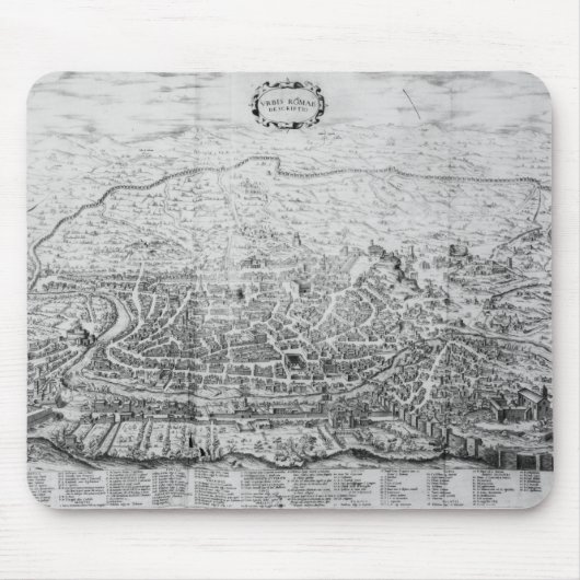Karte von Rom Mousepad (Vorne)
