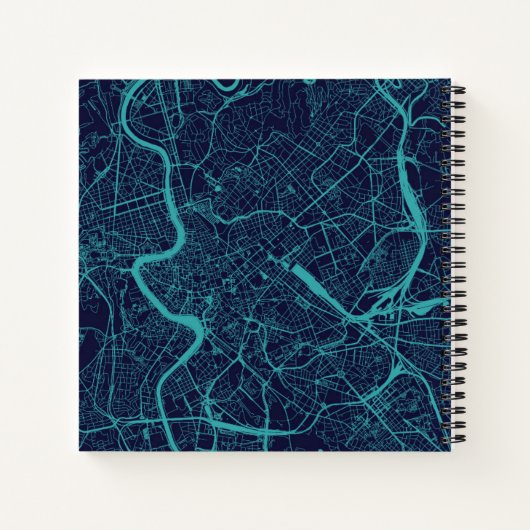 Karte von Rom Notizblock (Rückseite)