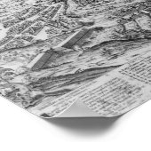 Karte von Rom Poster (Ecke)