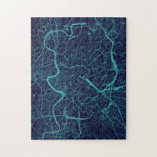 Karte von Rom Puzzle (Vertikal)