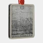 Karte von Rom Silbernes Ornament (Rechts)