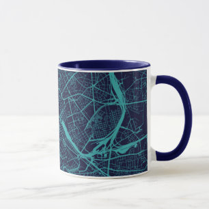 Karte von Rom Tasse