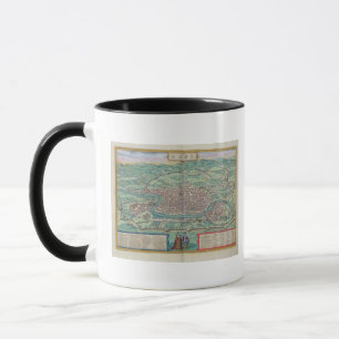 Karte von Rom, von "Civitates Orbis Terrarum" Tasse