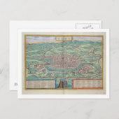 Karte von Rom, von "Civitates Orbis Terrarum" von  (Vorne/Hinten)