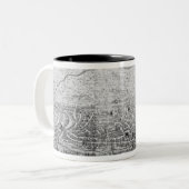 Karte von Rom Zweifarbige Tasse (Vorderseite Links)