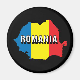 Karte von Rumänien Magnet