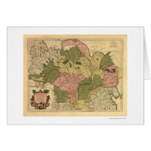 Karte von Russland und von Sibirien 1706