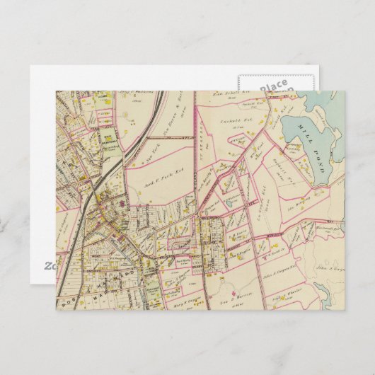 Karte von Rye, New York (Vorne/Hinten)