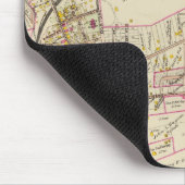 Karte von Rye, New York Mousepad (Ecke)