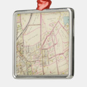 Karte von Rye, New York Ornament Aus Metall (Links)