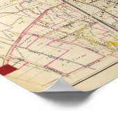 Karte von Rye, New York Poster (Ecke)