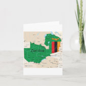 Karte von Sambia (Vorderseite)