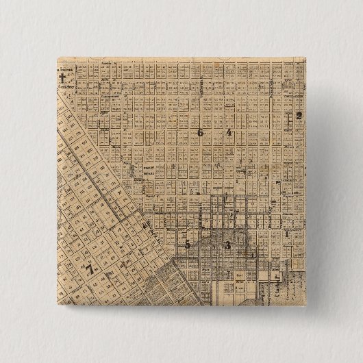 Karte von San Francisco Button (Vorderseite)