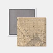 Karte von San Francisco Magnet (Vorderseite/Rückseite)