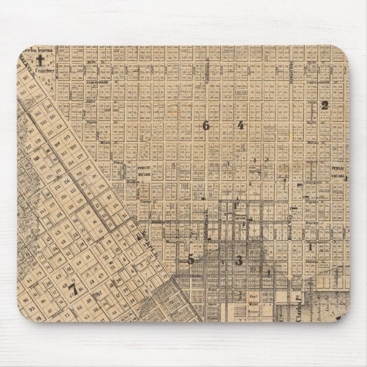 Karte von San Francisco Mousepad (Vorne)