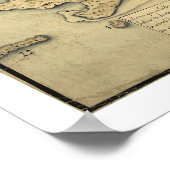 Karte von San Juan, Puerto Rico 1785 Poster (Ecke)