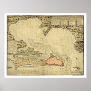 Karte von San Juan, Puerto Rico 1785 Poster