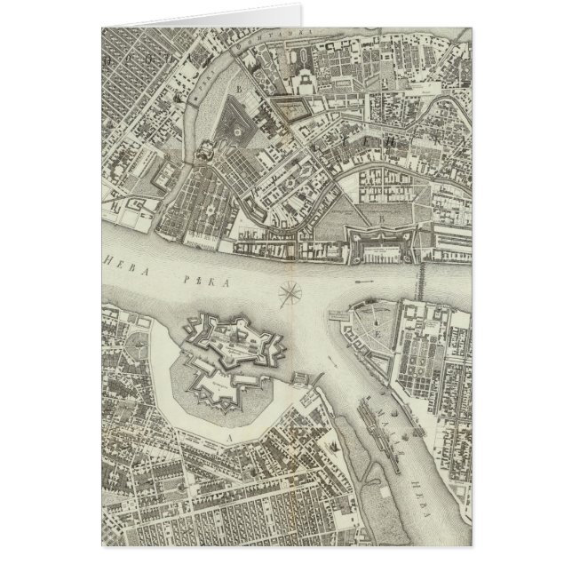 Karte von Sankt Petersburg (Vorne)