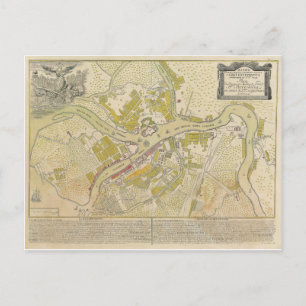 Karte von Sankt Petersburg Russland im Jahr 1737