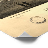 Karte von Santa Barbara, Vogelaussicht, 1877 Poster (Ecke)