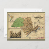 Karte von São Paulo, Brasilien (1886) (Vorne/Hinten)