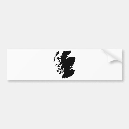 Karte von Schottland Autoaufkleber (Vorne)
