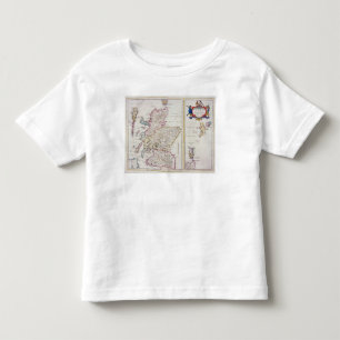 Karte von Schottland, c.1700 Kleinkind T-shirt