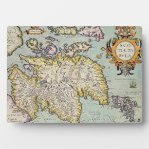 Karte von Schottland Miliaria Scotia Fotoplatte
