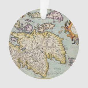 Karte von Schottland Miliaria Scotia Ornament
