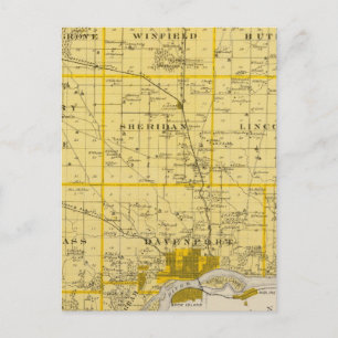 Karte von Scott Landkreis, Staat von Iowa