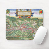 Karte von Serravalle, von 'Civitates Orbis Mousepad (Mit Mouse)