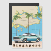 Karte von Singapur (Vorne/Hinten)