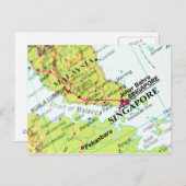 Karte von Singapur (Vorne/Hinten)