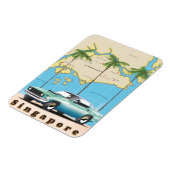 Karte von Singapur Magnet (Linke Seite)
