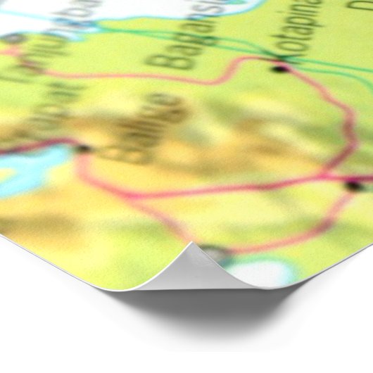 Karte von Singapur Poster (Ecke)