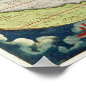 Karte von Sir Francis Drake Poster (Ecke)